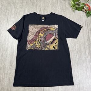 Dunkelvolk VTG Y2K Skate Surf Tee Shirt GRRR Black Crewneck Mens S Short Sleeve